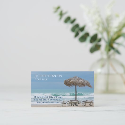 ラウンジビーチ 名刺 (スタンド正面)