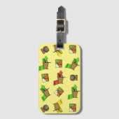 ラウンジリザード – 黄色 ラゲッジタグ (正面縦)