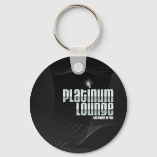 ラウンジ黒またはプラチナkeychain キーホルダー