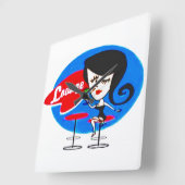 ラウンジ スクエア壁時計 (傾斜)