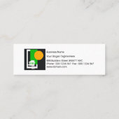 ラウンスタイリッシュド一般建築プラカード看板 スキニー名刺 (裏面)
