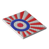 ラウンデルモダン日が差すこと炭素繊維スタイル ノートパッド (アングル)