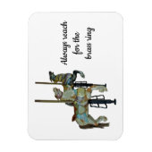 ラウンドかわいらし回転木馬ホース柔軟に行く マグネット (縦)