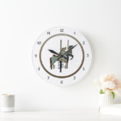 ラウンドかわいらし回転木馬馬の壁時計に移動 ラージ壁時計 (ホーム)