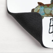 ラウンドかわいらし回転木馬馬マウスパッドに移動 マウスパッド (コーナー)