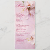 ラウンドさくらんぼブロッサムエレガントなウェディングメニュー メニュー (正面)