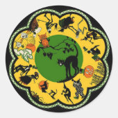 ラウンドでのハロウィーン ラウンドシール (正面)