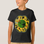 ラウンドでのハロウィーン Tシャツ (正面)