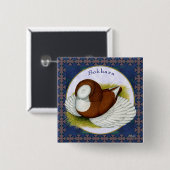 ラウンドの中のボカラ 缶バッジ (正面&裏面)