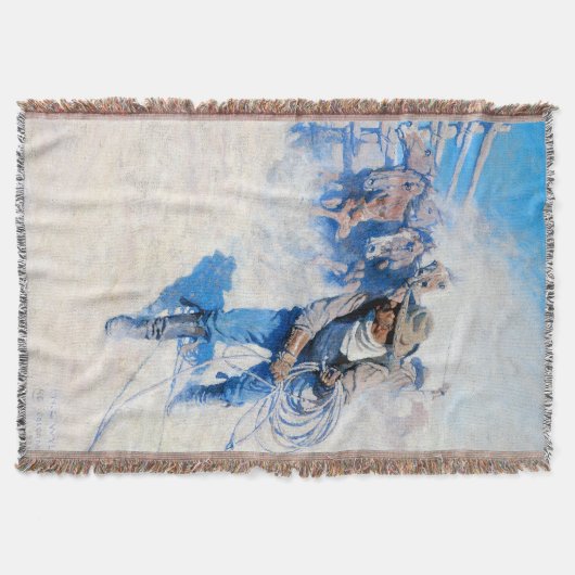 ラウンドの海の上 スローブランケット (正面)