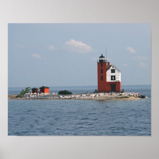 ラウンドアイランドライトハウス ポスター (正面)