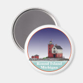 ラウンドアイランドライトハウス マグネット (正面/裏面)