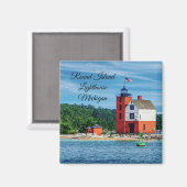 ラウンドアイランドライトハウス マグネット (正面/裏面)