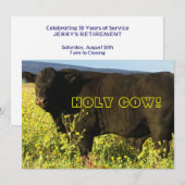 ラウンドアップタイム! 牧場の歓喜 - ウェスタンパーティー 招待状 (正面/裏面)