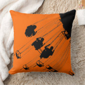 ラウンドアバウト交差点 – オレンジ クッション (ブランケット)