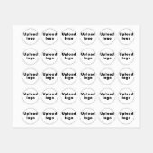 ラウンドアパレルのビジネスロゴ ラベル (シート)