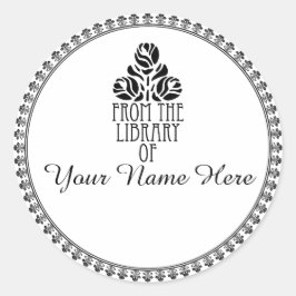 ラウンドアートデコスタイルブックプレート ラウンドシール