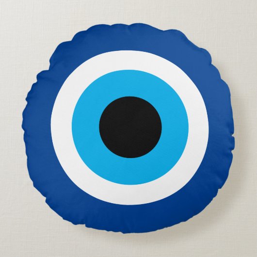 ラウンドイブナックアイ装飾用クッション ラウンドクッション (正面)