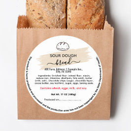 ラウンドインディアナのブレッドコテージ食品法のラベル ラウンドシール