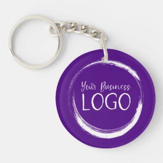 ラウンドインディゴに私のロゴを入れる キーホルダー