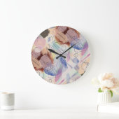 ラウンドウォールクロックオリジナルのアートワーク! ラージ壁時計 (ホーム)