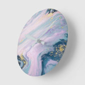 ラウンドウォールクロックマーブルデザイン ラウンド壁時計 (傾斜)