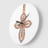 ラウンドウォールクロック用ダイヤモンドイメージ ラージ壁時計 (傾斜)