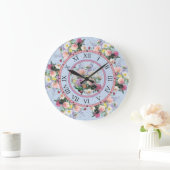 ラウンドウォールクロック – フローラデザイン ラージ壁時計 (ホーム)