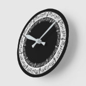 ラウンドウォール時計の音楽 ラウンド壁時計 (傾斜)
