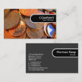 ラウンドエッジラベル – お金の色 名刺 (正面/裏面)