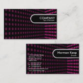 ラウンドエッジラベル – トーンコーナー – ホットピンク 名刺 (正面/裏面)