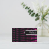 ラウンドエッジラベル – トーンコーナー – ホットピンク 名刺 (スタンド正面)