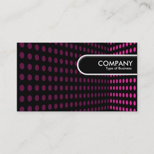 ラウンドエッジラベル – トーンコーナー – ホットピンク 名刺 (正面)