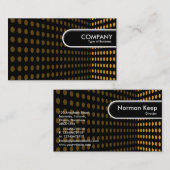 ラウンドエッジラベル – トーンコーナー – 琥珀 名刺 (正面/裏面)