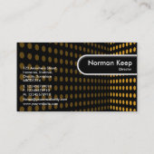 ラウンドエッジラベル – トーンコーナー – 琥珀 名刺 (裏面)