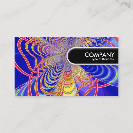ラウンドエッジラベル – フラクタル抽象芸術061012d 名刺 (正面)