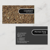 ラウンドエッジラベル – ライ麦パン/カボパーニッケル 名刺 (正面/裏面)