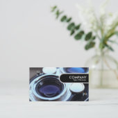 ラウンドエッジラベル-ヴィンテージTLRカメラ 名刺 (スタンド正面)