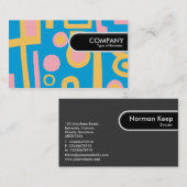 ラウンドエッジラベル-抽象芸術170914 名刺 (正面/裏面)