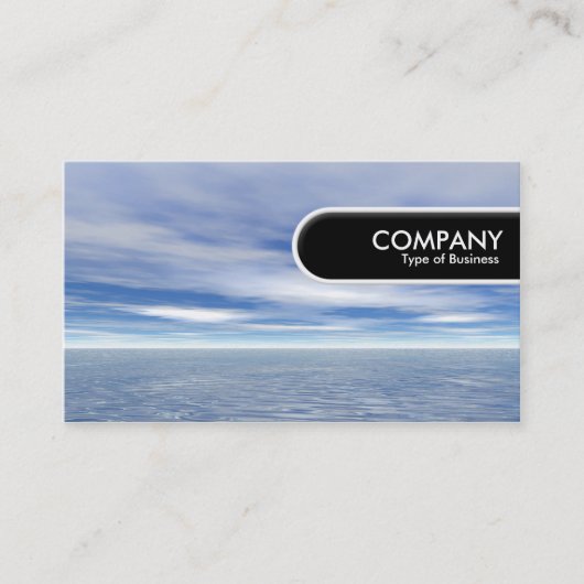 ラウンドエッジラベル – 海と空 名刺 (正面)