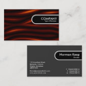 ラウンドエッジラベル – 炎のヘビ 名刺 (正面/裏面)