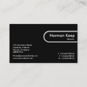 ラウンドエッジラベル – 青のシェードフローラ 名刺 (裏面)