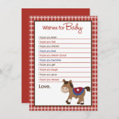 ラウンドエムアップウェスタンホースの願いベビーアドバイス アドバイスカード (正面/裏面)