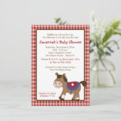 ラウンドエムアップウェスタンホースベビーシャワー招待状 招待状 (スタンド正面)