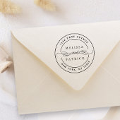 ラウンドエレガントウェディング差出人住所 セルフインキングスタンプ