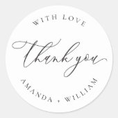 ラウンドエレガントシモダンステッカー ラウンドシール (正面)