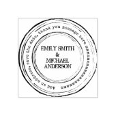 ラウンドカスタムスタンプヴィンテージ動揺してスタイル ラバースタンプ (インプリント)