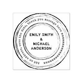 ラウンドカスタムスタンプ動揺してスタイルグランジ2 ラバースタンプ