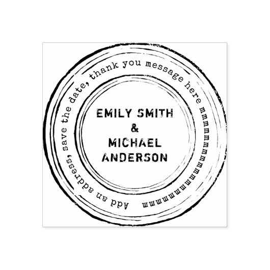 ラウンドカスタムスタンプ動揺してスタイルグランジ2 ラバースタンプ (インプリント)