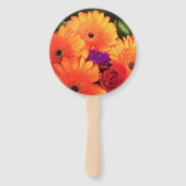 ラウンドカスタムハンドヘルドファンとロゴ&写真 ハンドファン (裏面)